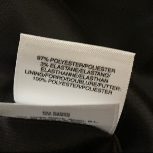 Lane Bryant Blazer Jacket Black Lace Overlay Asymmetrical Zip Coat Woman Size 26 - Picture 11 of 14